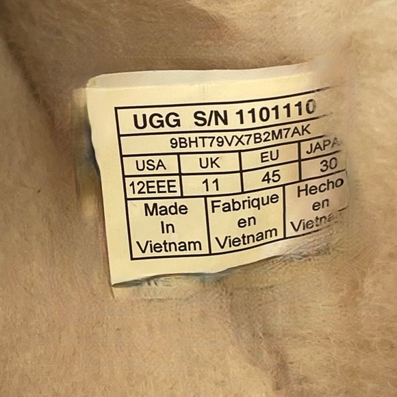 UGG Ascot Slipper suede with rubber sole color chestnut Size 12 main image 13